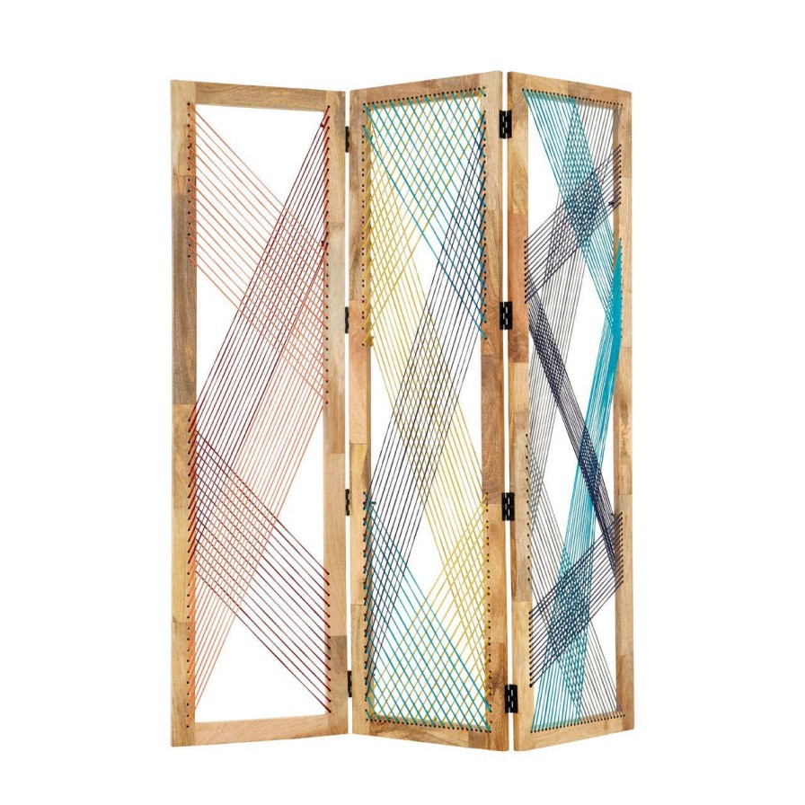 Accessories Fifty Five South Room Dividers | Fusion 3 Sections Multicoloured Room Divider