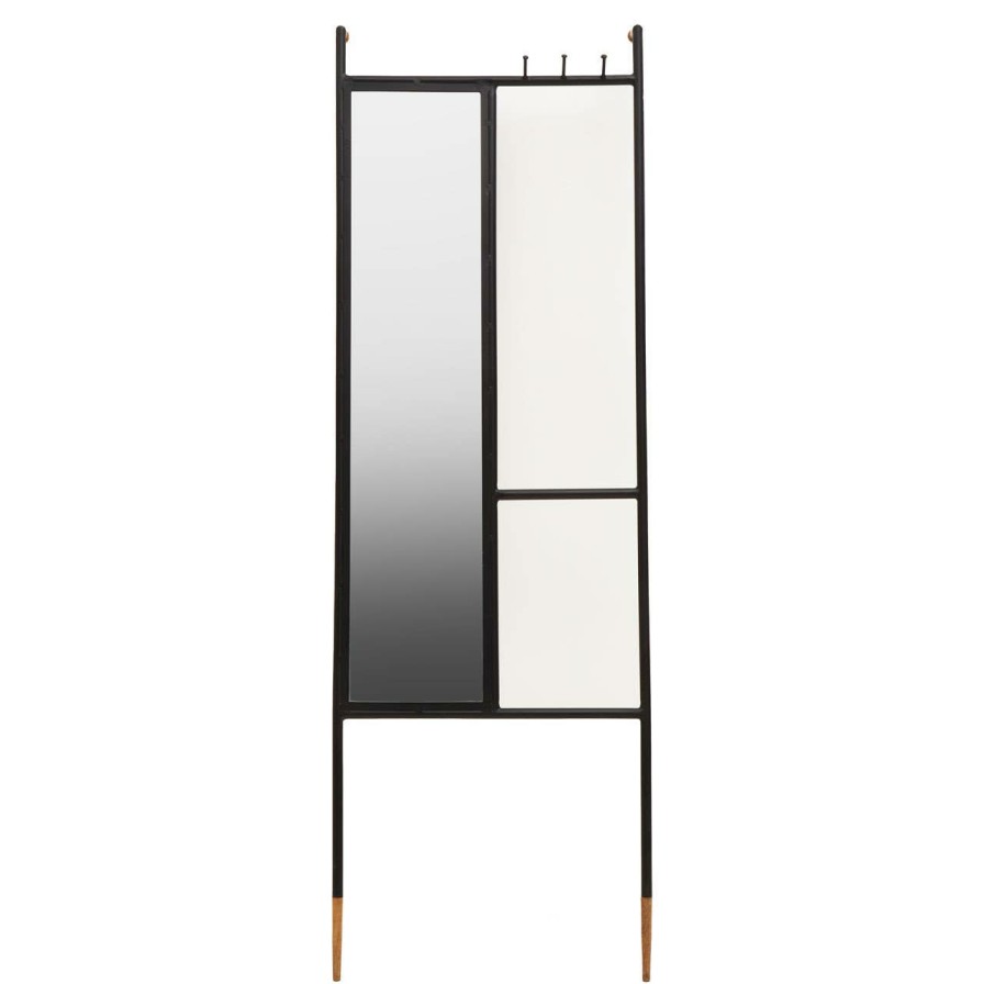 Accessories Fifty Five South Floor Mirrors | Nirav Black Iron Mirror