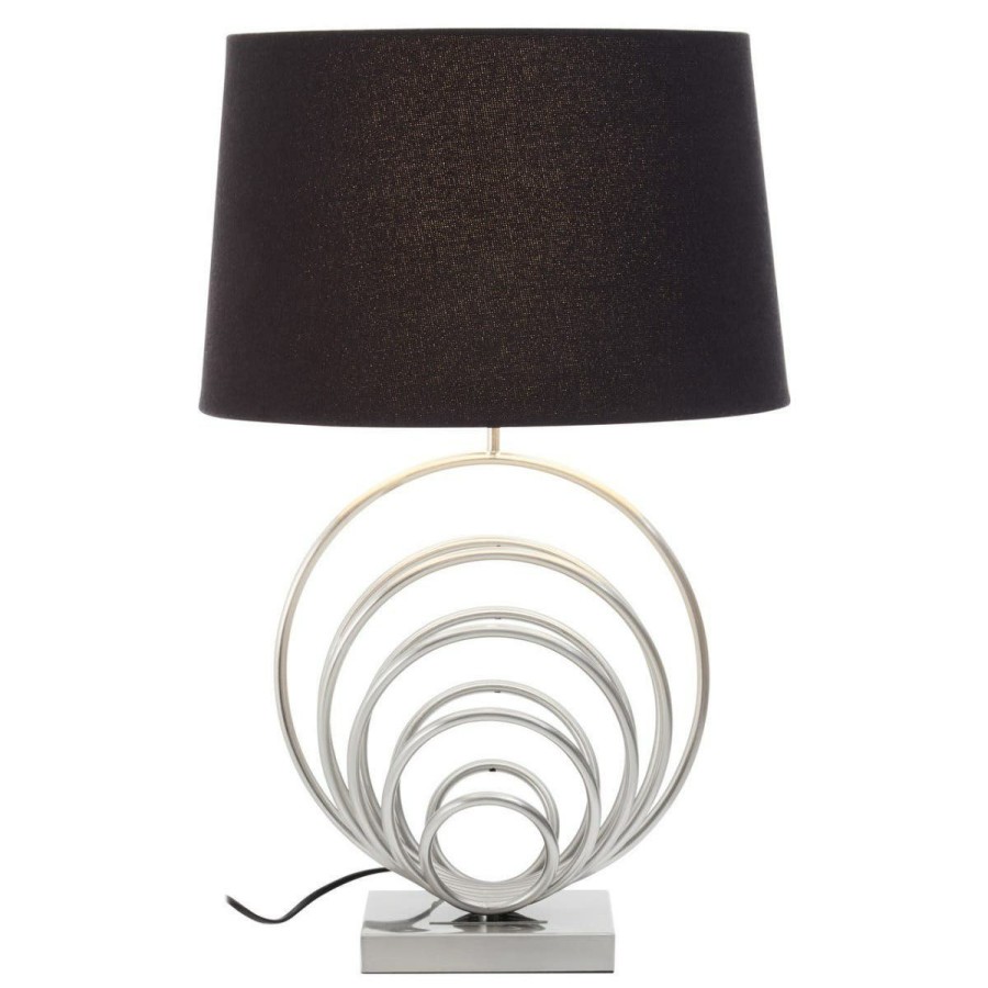 Accessories Fifty Five South Table Lamps | Zayda Brushed Chrome Sphere Table Lamp