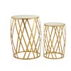 FURNITURE Premier Side Tables | Avantis Set Of 2 Cross Design Side Tables