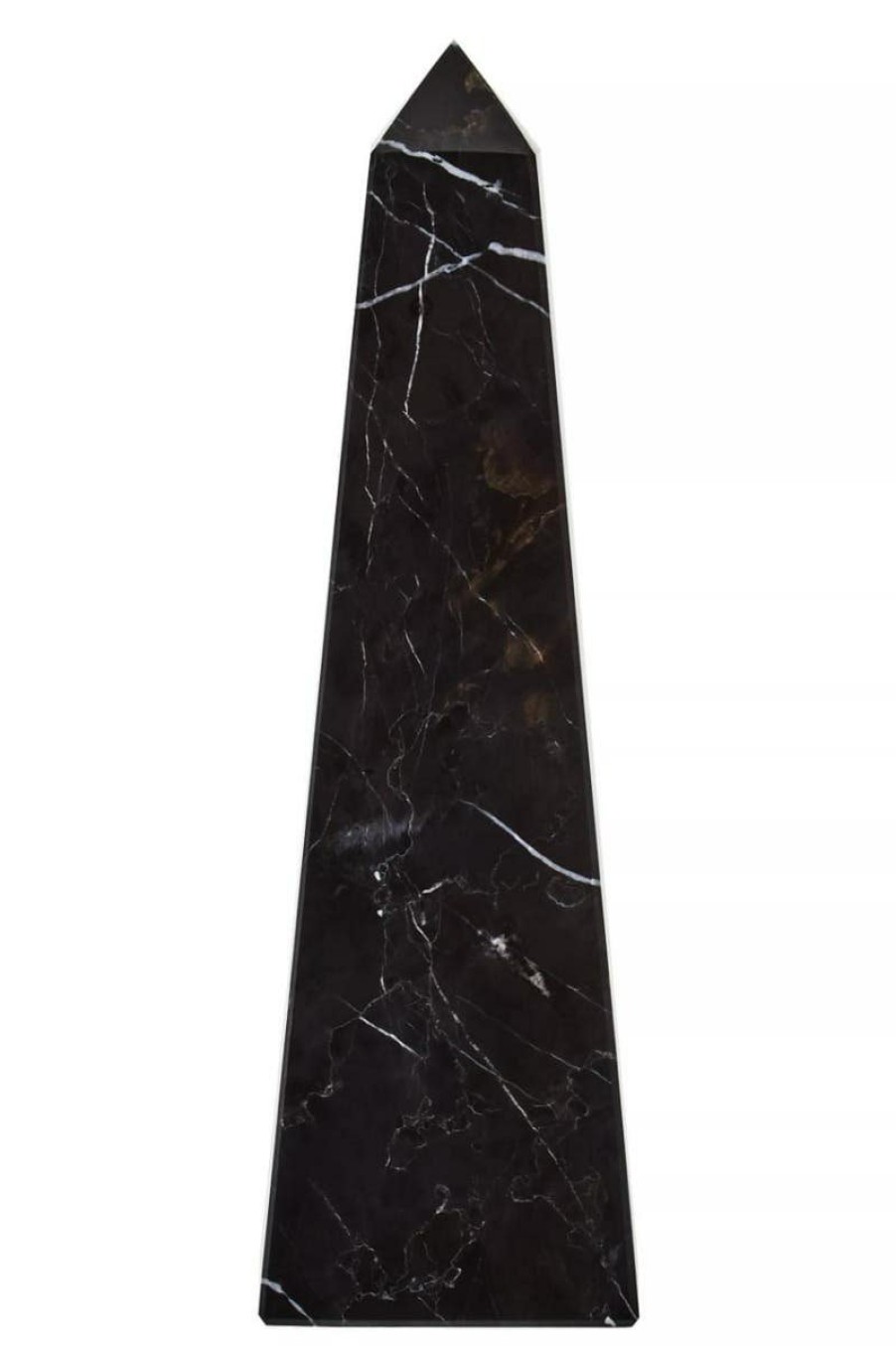 Accessories Fifty Five South Sculptures and Ornaments | Salmo Small Black Marble Obelisk