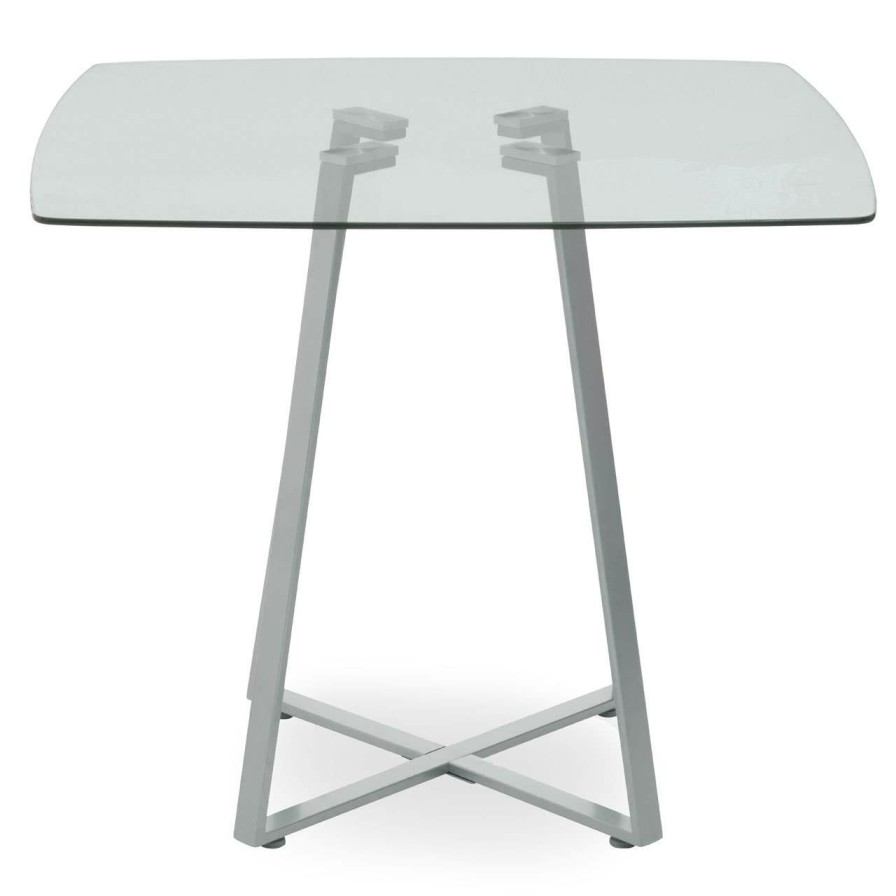 FURNITURE Premier Dining Tables | Metropolitan Square Matte Grey Dining Table