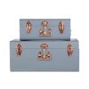 FURNITURE Premier Storage | Parley Set Of Two Grey Storage Trunks