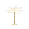 Accessories Fifty Five South Table Lamps | Zendaya White Ostrich Feather Table Lamp