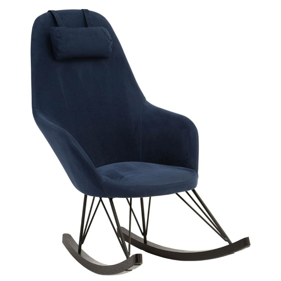 FURNITURE Premier Rocking Chairs | Kolding Blue Fabric Chair