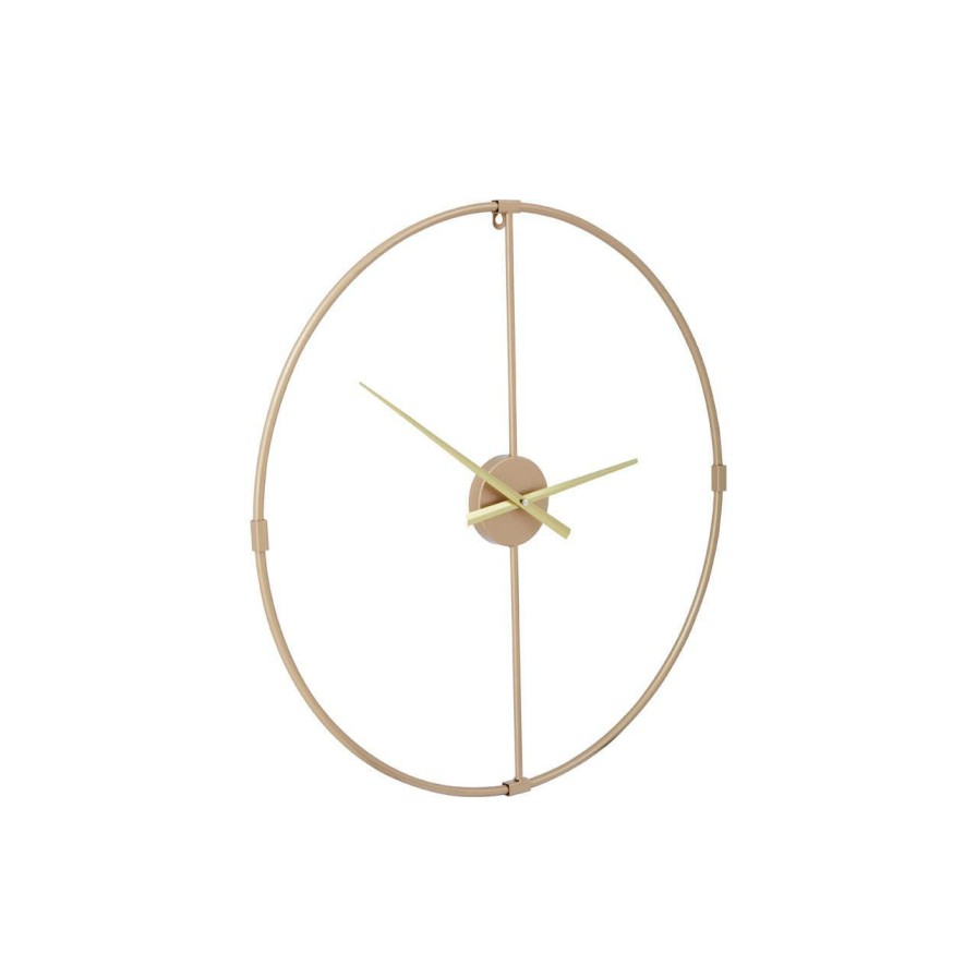 Accessories Premier Wall Clocks | Wall Clock With Gold Finish Metal Open Frame