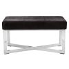 FURNITURE Fifty Five South Seating | Kensington Townhouse Black Leather Bench