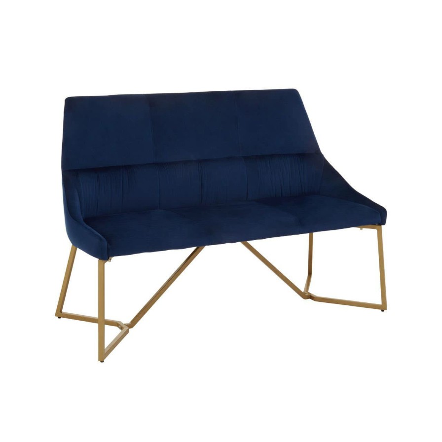 FURNITURE Fifty Five South Benches | Vieste Midnight Velvet Bench