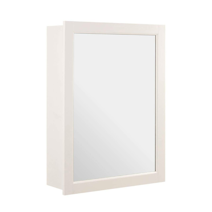 Bathe and Utility Premier Mirrors | Mirrored Wall Cabinet With 2 Inner Shelves