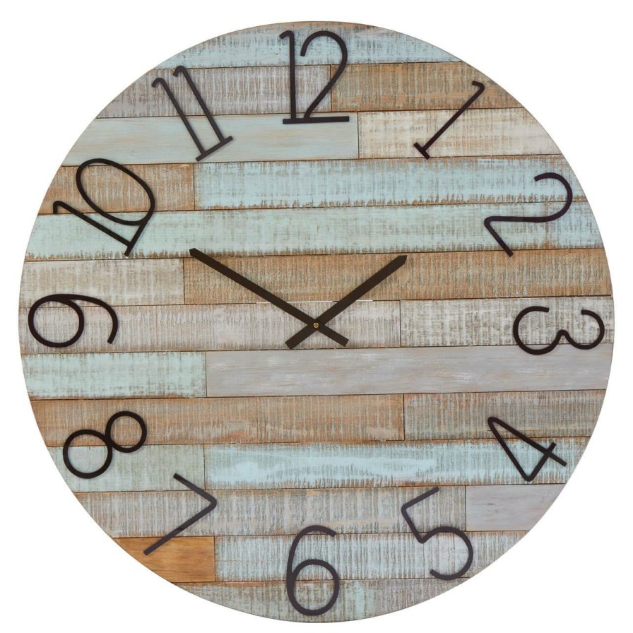 Accessories Fifty Five South Wall Clocks | Fir Wood Clock