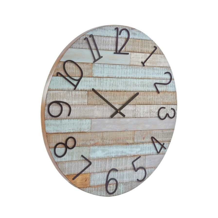 Accessories Fifty Five South Wall Clocks | Fir Wood Clock