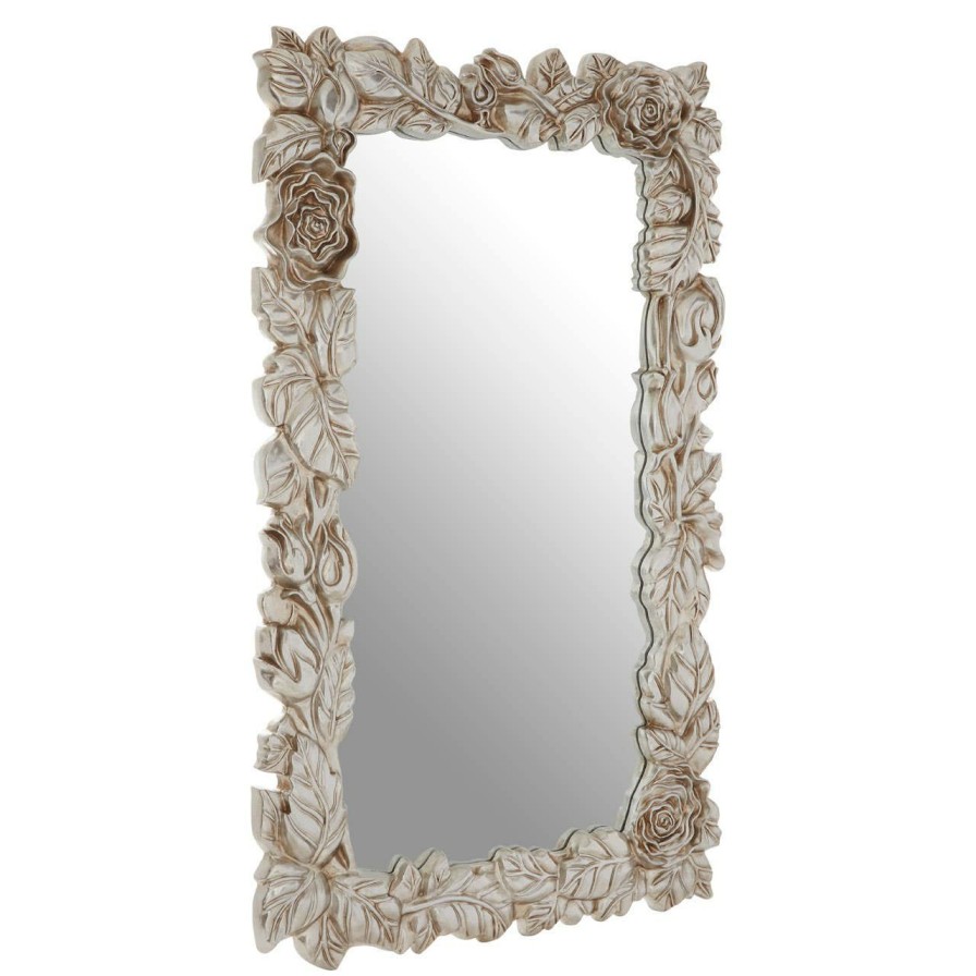 Bathe and Utility Fifty Five South Mirrors | Marseille Champagne Rose And Leaf Wall Mirror