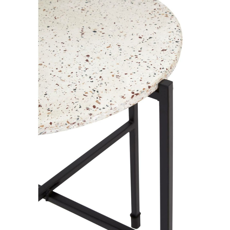 FURNITURE Fifty Five South Side Tables | Templar Terrazzo And Iron Table