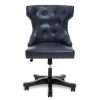 FURNITURE Fifty Five South Seating | Walson Black Leather Effect Home Office Chair