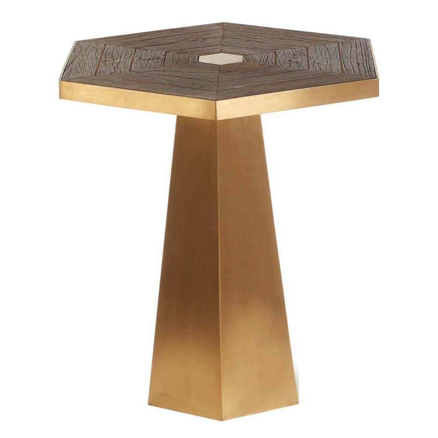 FURNITURE Fifty Five South Side Tables | Titan Large Hexagon End Table