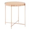 FURNITURE Premier Side Tables | Allure Pink Mirror Low Side Table