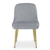 FURNITURE Premier Seating | Demi Grey Velvet Dining Chair