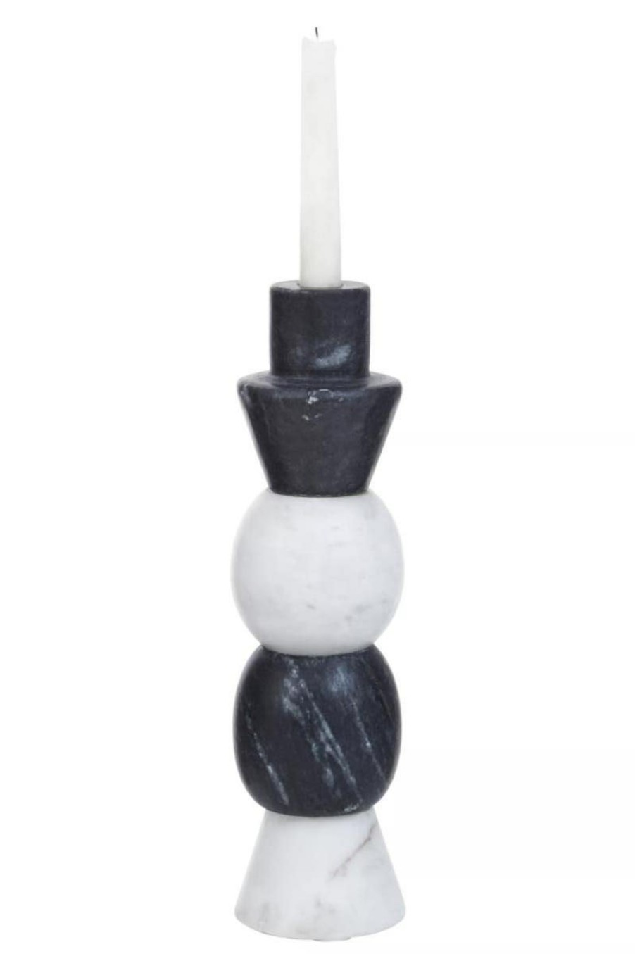 Accessories Fifty Five South Candles and Holders | Oxana Layered Marble Candle Holder