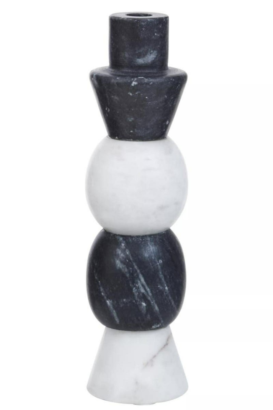 Accessories Fifty Five South Candles and Holders | Oxana Layered Marble Candle Holder