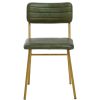 FURNITURE Fifty Five South Dining Chairs | Buffalo Green Leather Dining Chair