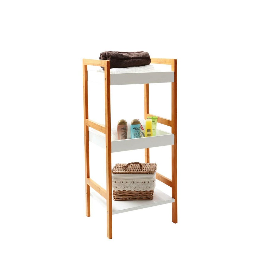 FURNITURE Premier Storage | White High Gloss 3 Tier Small Shelf Unit