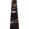 Accessories Fifty Five South Sculptures and Ornaments | Salmo Large Black Marble Obelisk