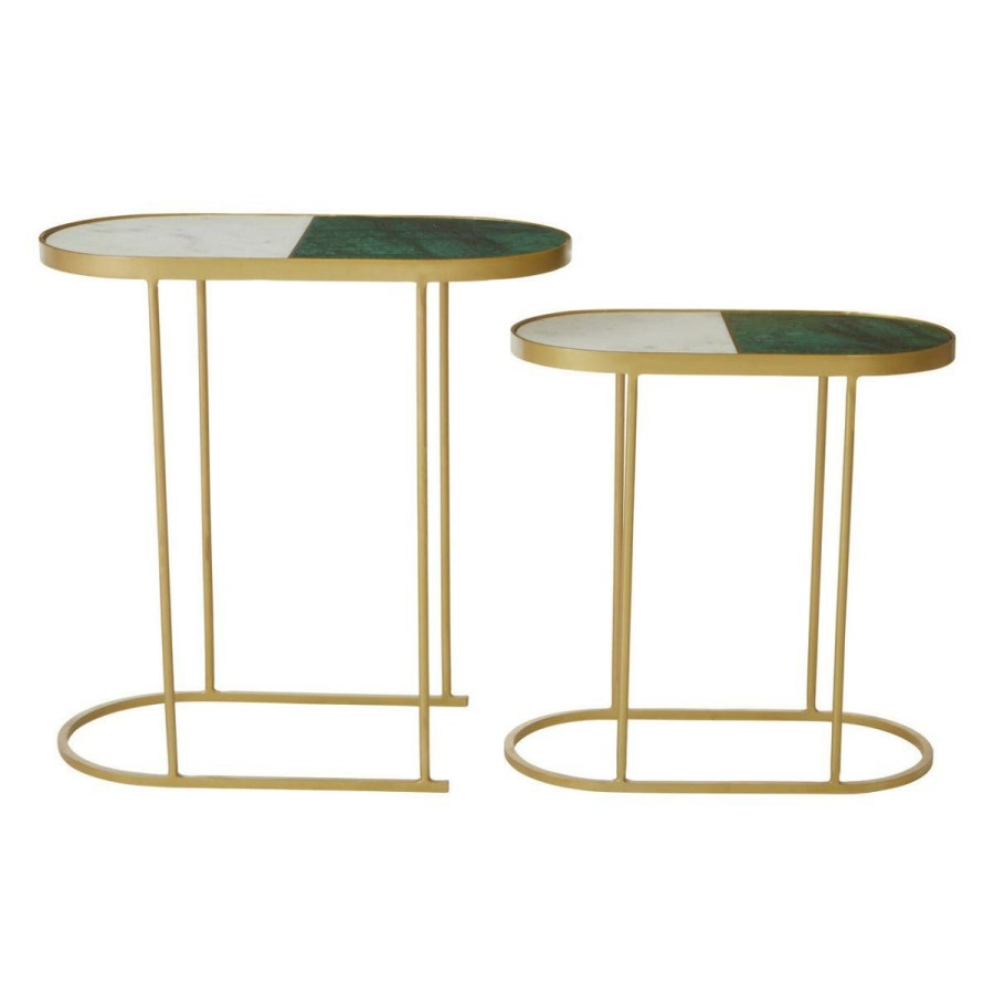 FURNITURE Fifty Five South Nesting Tables | Suar Nest Of Two Side Tables