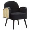 FURNITURE Fifty Five South Armchairs | Hala Black Velvet Armchair