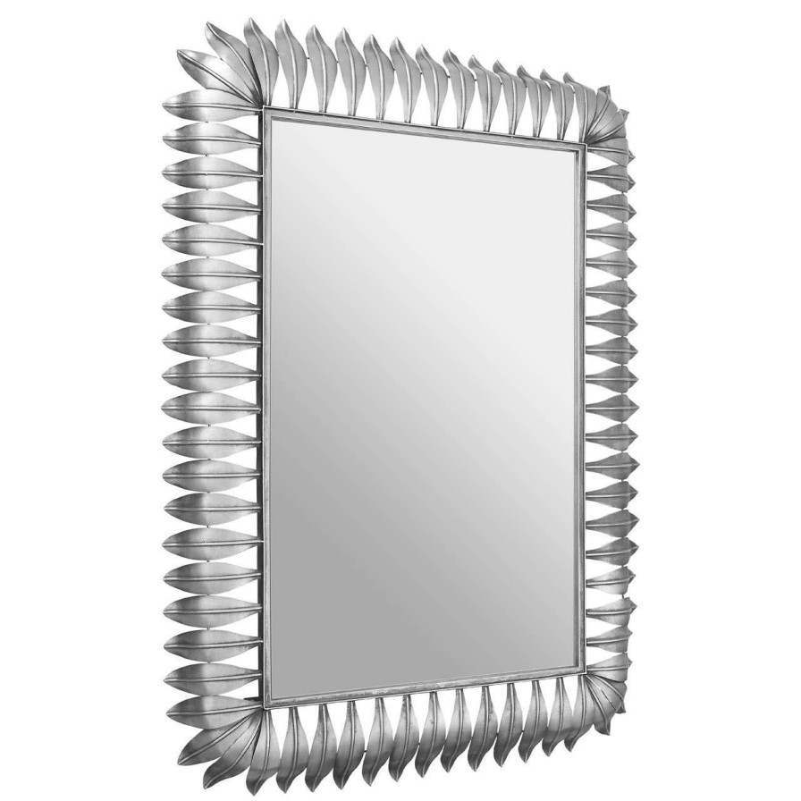 Bathe and Utility Premier Mirrors | Merlin Silver Leaf Frame Wall Mirror