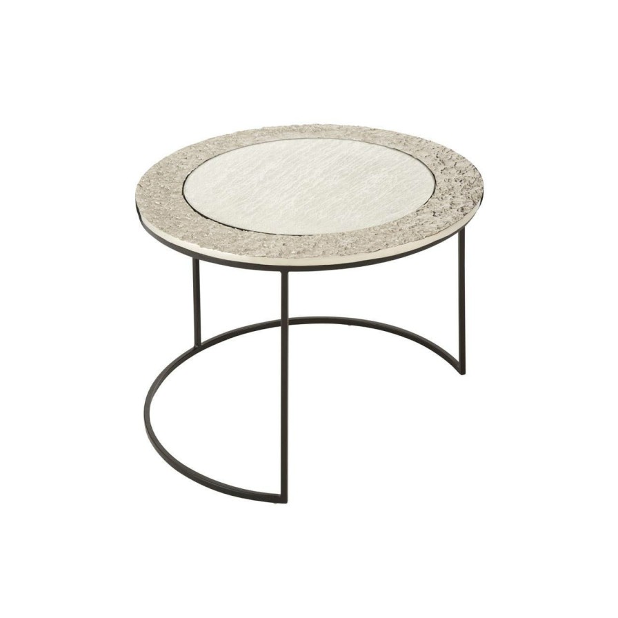 FURNITURE Fifty Five South Side Tables | Akola Set Of 2 Large Round Side Tables