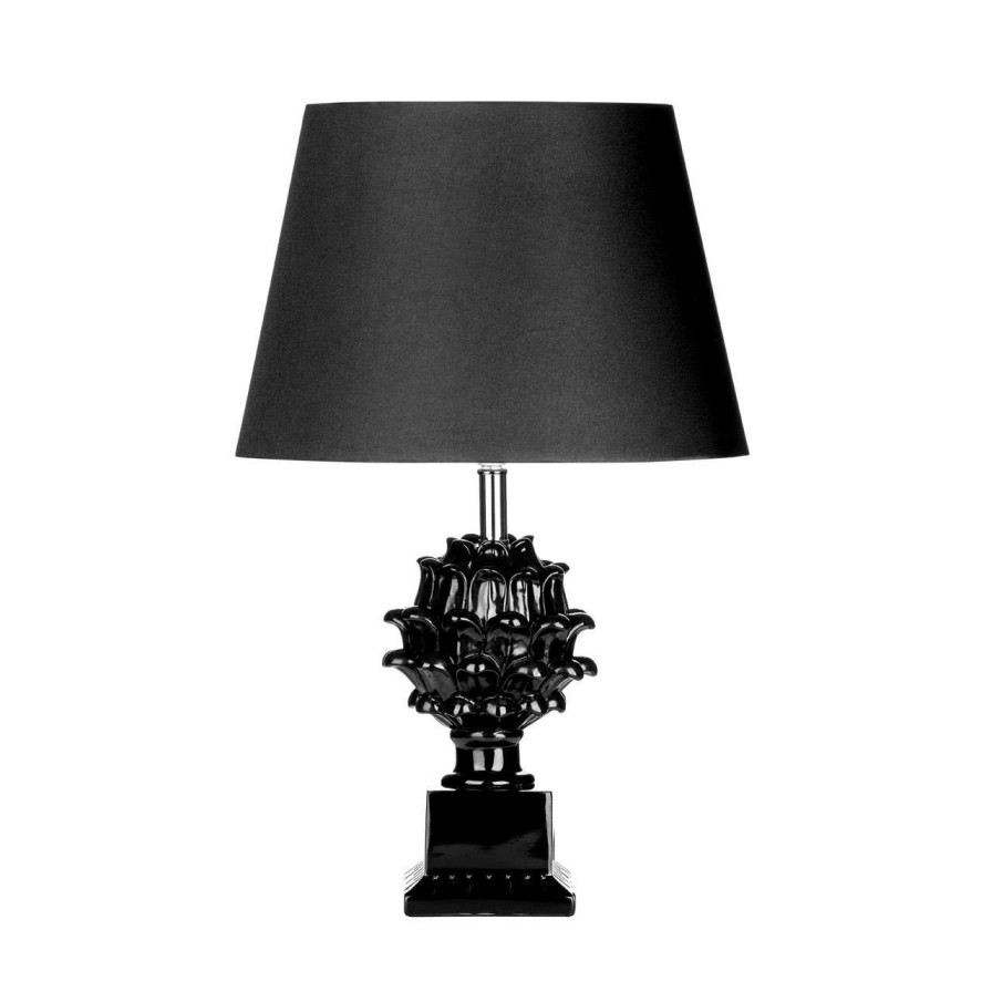 Accessories Premier Table Lamps | Melano Black Polyresin Table Lamp