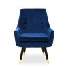 FURNITURE Fifty Five South Seating | Sara Midnight Velvet Armchair