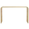 FURNITURE Fifty Five South Console Tables | Vogue Matte Gold Slatted Console Table