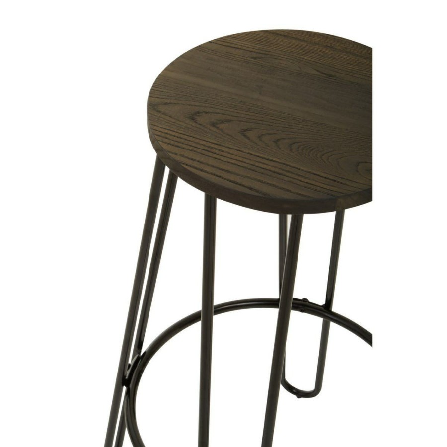 FURNITURE Premier Bar Seating | District Black Finish Metal Frame Bar Stool