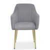 FURNITURE Premier Seating | Darcy Grey Velvet Dining Chair