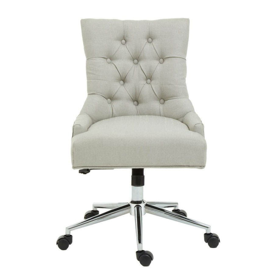 FURNITURE Fifty Five South Seating | Anita Natural Fabric Home Office Chair