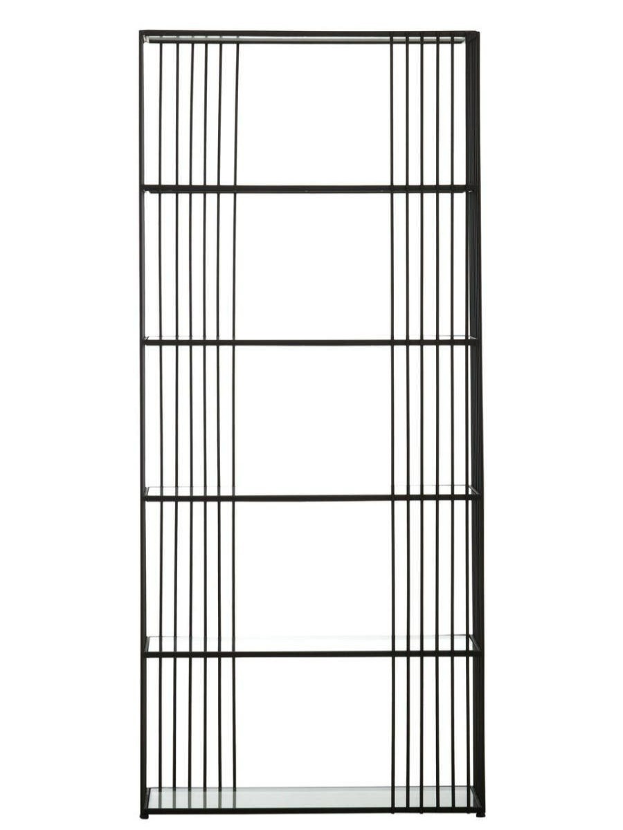 FURNITURE Premier Storage | Trento Five Tier Black Bookshelf