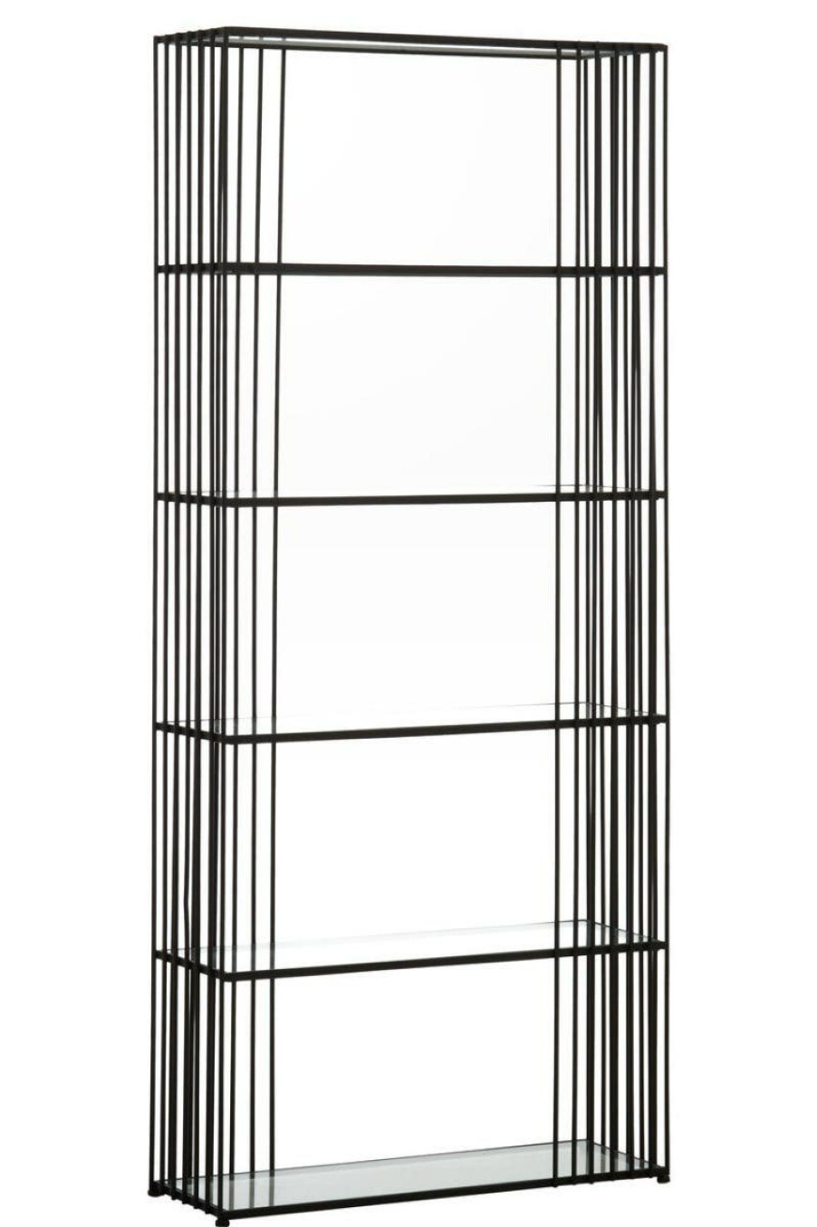 FURNITURE Premier Storage | Trento Five Tier Black Bookshelf