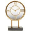 Accessories Fifty Five South Mantel Clocks | Mateo Black Marble Base Clock