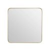 Bathe and Utility Fifty Five South Mirrors | Medium Gold Finish Square Wall Mirror