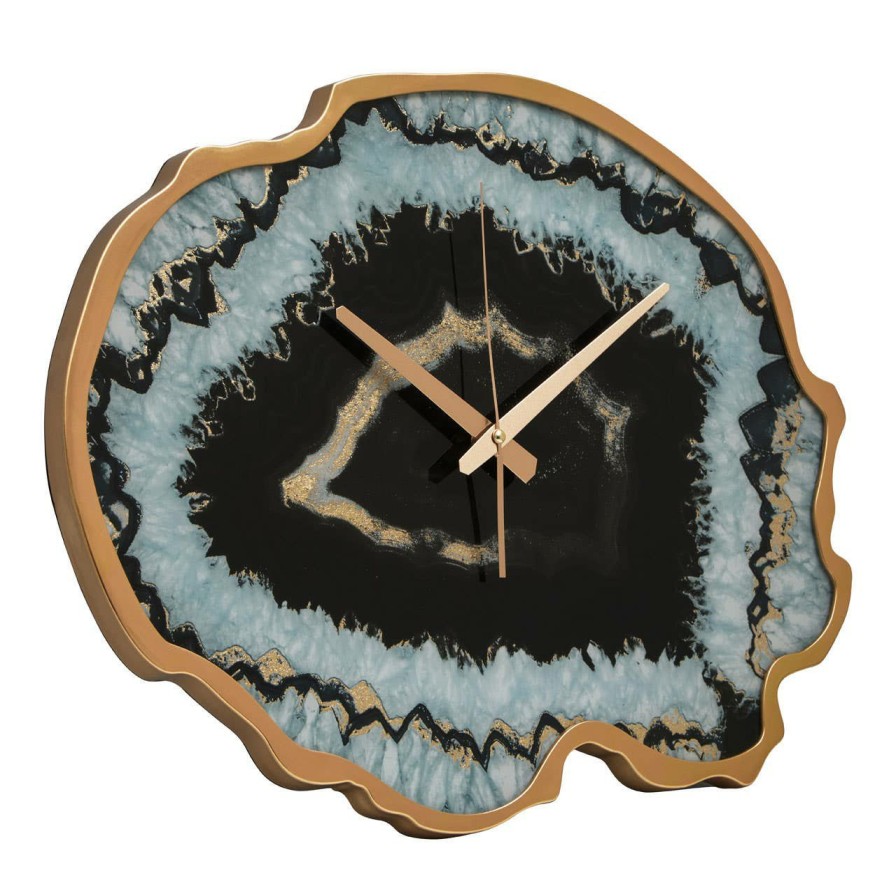 Accessories Premier Wall Clocks | Celina Black And Gold Wall Clock