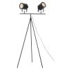 Accessories Premier Floor Lamps | Stockholm Two Spotlight Matte Black Tripod