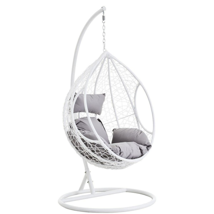 Outdoor Premier Outdoor Seating | Goa Cut Out Sides White Hanging Chair