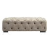 FURNITURE Fifty Five South Footstools | Fenton Natural Fabric Footstool