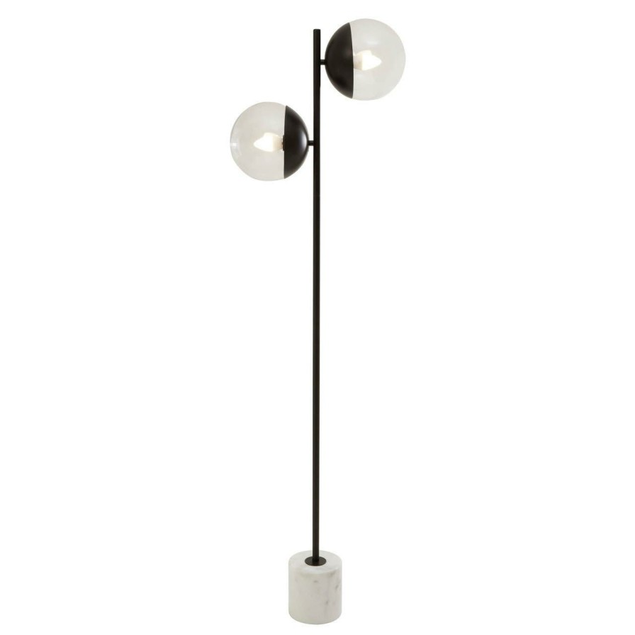 Accessories Premier Floor Lamps | Revive Two Light Black Floor Lamp