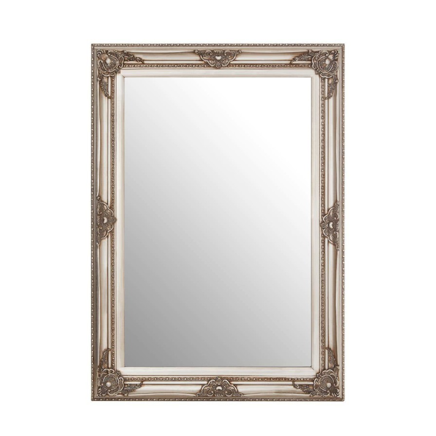 Bathe and Utility Premier Mirrors | Baroque Rectangular Grey Wall Mirror