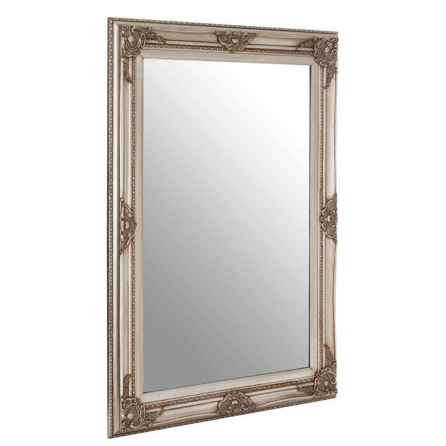 Bathe and Utility Premier Mirrors | Baroque Rectangular Grey Wall Mirror