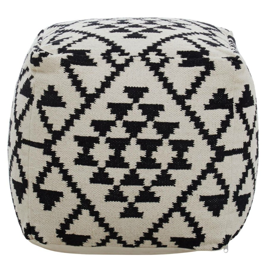 FURNITURE Fifty Five South Footstools | Cefena Square Patterned Footstool