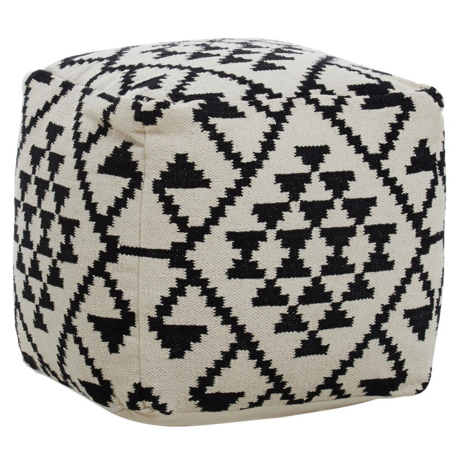 FURNITURE Fifty Five South Footstools | Cefena Square Patterned Footstool