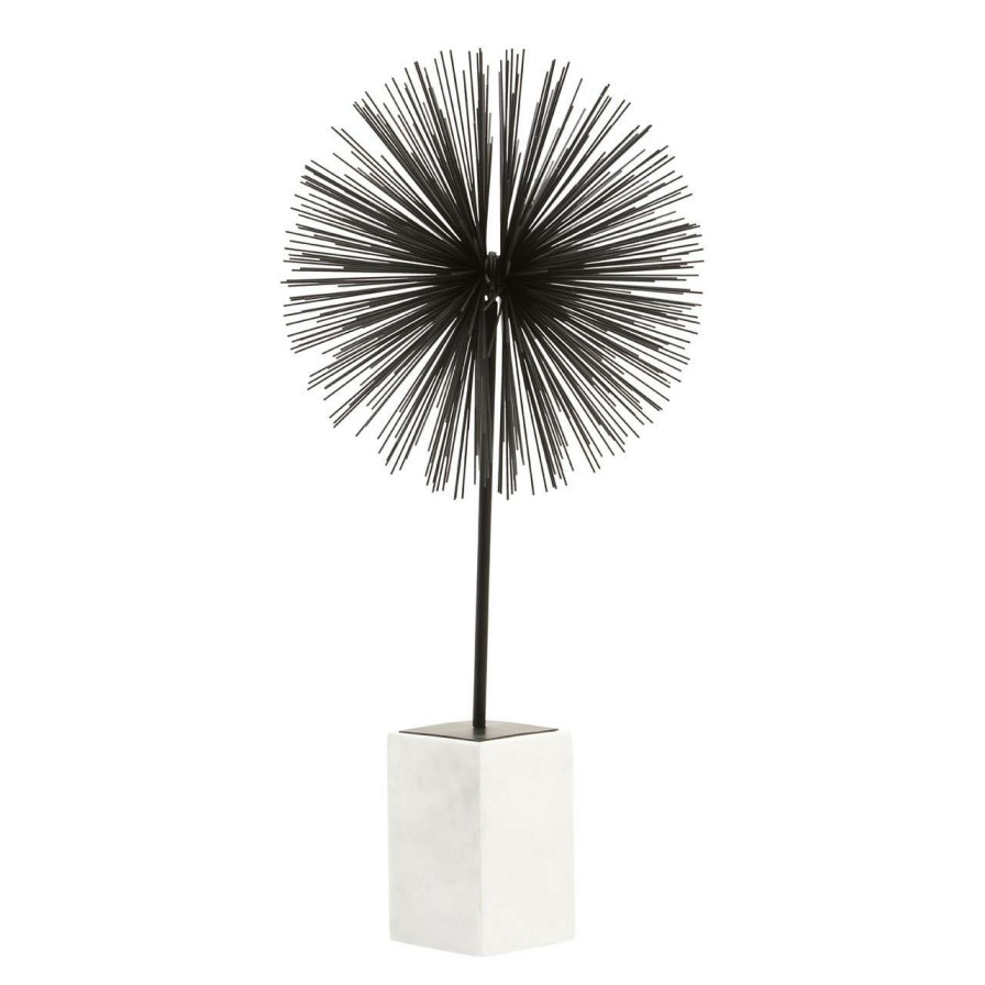 Accessories Fifty Five South Sculptures and Ornaments | Mirano Black Finish Starburst Sculpture